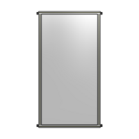 SINGLE PANEL-NO LEGS WITH HINGES 2135MM X 1050MM  1/4&quot; POLYCARBONATE, FULLY ASSEMBLED