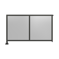 DOUBLE PANEL-LEG ON LEFT, TIE PLATE AND ANGLE ON RIGHT 1400MM X 2200MM  1/4&quot; POLYCARBONATE, AS A KIT