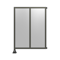 DOUBLE PANEL-LEG ON LEFT, HINGE ON RIGHT 1700MM X 1200MM  1/4&quot; POLYCARBONATE, AS A KIT