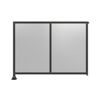DOUBLE PANEL-LEG ON LEFT, TIE PLATE AND ANGLE ON RIGHT 1700MM X 2200MM  1/4&quot; POLYCARBONATE, AS A KIT