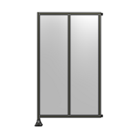 DOUBLE PANEL-LEG ON LEFT, HINGE ON RIGHT 2135MM X 1200MM  1/4&quot; POLYCARBONATE, AS A KIT