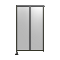 DOUBLE PANEL-LEG ON LEFT, TIE PLATE AND ANGLE ON RIGHT 2135MM X 1200MM  1/4&quot; POLYCARBONATE, AS A KIT