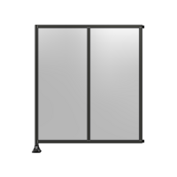DOUBLE PANEL-LEG ON LEFT, HINGE ON RIGHT 2135MM X 1800MM  1/4&quot; POLYCARBONATE, AS A KIT