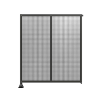 DOUBLE PANEL-LEG ON LEFT, TIE PLATE AND ANGLE ON RIGHT 2135MM X 1800MM  1&quot; MESH, FULLY ASSEMBLED