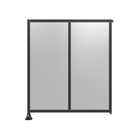 DOUBLE PANEL-LEG ON LEFT, TIE PLATE AND ANGLE ON RIGHT 2135MM X 1800MM  1/4&quot; POLYCARBONATE, AS A KIT