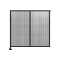 DOUBLE PANEL-LEG ON LEFT, TIE PLATE AND ANGLE ON RIGHT 2135MM X  2200MM  1&quot; MESH, FULLY ASSEMBLED