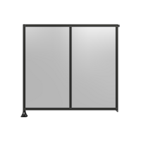 DOUBLE PANEL-LEG ON LEFT, TIE PLATE AND ANGLE ON RIGHT 2135MM X  2200MM  1/4&quot; POLYCARBONATE, AS A KIT