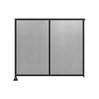 DOUBLE PANEL-LEG ON LEFT, TIE PLATE AND ANGLE ON RIGHT 2135MM X 2400MM  1&quot; MESH, FULLY ASSEMBLED