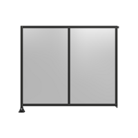 DOUBLE PANEL-LEG ON LEFT, TIE PLATE AND ANGLE ON RIGHT 2135MM X 2400MM  1/4&quot; POLYCARBONATE, AS A KIT