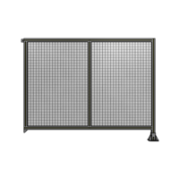 DOUBLE PANEL-LEG ON RIGHT, TIE PLATE AND ANGLE ON LEFT 1400MM X 1800MM  1&quot; MESH, FULLY ASSEMBLED