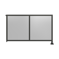 DOUBLE PANEL-LEG ON RIGHT, TIE PLATE AND ANGLE ON LEFT 1400MM X 2200MM  1/4&quot; POLYCARBONATE, AS A KIT
