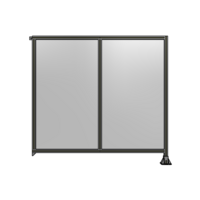 DOUBLE PANEL-LEG ON RIGHT, TIE PLATE AND ANGLE ON LEFT 1700MM X 1800MM  1/4&quot; POLYCARBONATE, AS A KIT