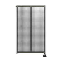 DOUBLE PANEL-LEG ON RIGHT, TIE PLATE AND ANGLE ON LEFT 2135MM X 1200MM  1&quot; MESH, FULLY ASSEMBLED