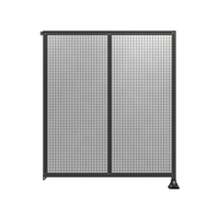 DOUBLE PANEL-LEG ON RIGHT, TIE PLATE AND ANGLE ON LEFT 2135MM X 1800MM  1&quot; MESH, FULLY ASSEMBLED