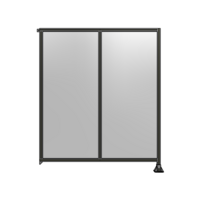 DOUBLE PANEL-LEG ON RIGHT, TIE PLATE AND ANGLE ON LEFT 2135MM X 1800MM  1/4&quot; POLYCARBONATE, AS A KIT