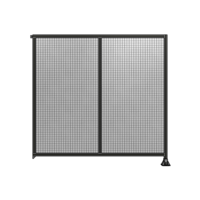 DOUBLE PANEL-LEG ON RIGHT, TIE PLATE AND ANGLE ON LEFT 2135MM X  2200MM  1&quot; MESH, FULLY ASSEMBLED