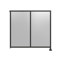 DOUBLE PANEL-LEG ON RIGHT, TIE PLATE AND ANGLE ON LEFT 2135MM X  2200MM  1/4&quot; POLYCARBONATE, AS A KIT