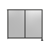 DOUBLE PANEL-LEG ON RIGHT, TIE PLATE AND ANGLE ON LEFT 2135MM X 2400MM  1/4&quot; POLYCARBONATE, AS A KIT
