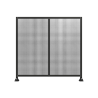 DOUBLE PANEL-LEG ON EACH SIDE  2135MM X 2200MM  1&quot; MESH, FULLY ASSEMBLED