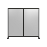 DOUBLE PANEL-LEG ON EACH SIDE  2135MM X 2200MM  1/4&quot; POLYCARBONATE, FULLY ASSEMBLED