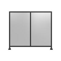 DOUBLE PANEL-LEG ON EACH SIDE  2135MM X 2400MM  1/4&quot; POLYCARBONATE, FULLY ASSEMBLED