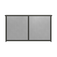 DOUBLE PANEL-NO LEGS, TIE PLATE AND ANGLE CONNECTORS 1400MM X 2200MM  1&quot; MESH, FULLY ASSEMBLED