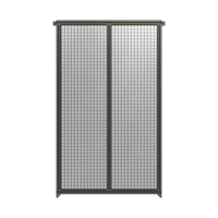 DOUBLE PANEL-NO LEGS, TIE PLATE AND ANGLE CONNECTORS 2135MM X 1200MM  1&quot; MESH, FULLY ASSEMBLED