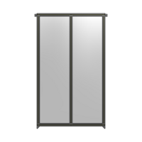 DOUBLE PANEL-NO LEGS, TIE PLATE AND ANGLE CONNECTORS 2135MM X 1200MM  1/4&quot; POLYCARBONATE, AS A KIT