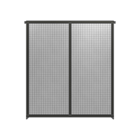DOUBLE PANEL-NO LEGS, TIE PLATE AND ANGLE CONNECTORS 2135MM X 1800MM  1&quot; MESH, FULLY ASSEMBLED