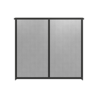 DOUBLE PANEL-NO LEGS, TIE PLATE AND ANGLE CONNECTORS 2135MM X  2200MM  1&quot; MESH, AS A KIT