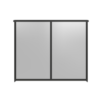 DOUBLE PANEL-NO LEGS, TIE PLATE AND ANGLE CONNECTORS 2135MM X 2400MM  1/4&quot; POLYCARBONATE, AS A KIT