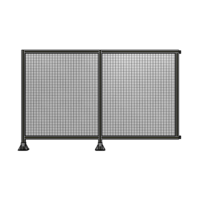 DOUBLE PANEL-LEGS ON LEFT AND CENTER WITH HINGES 1400MM X 2200MM  1&quot; MESH, FULLY ASSEMBLED