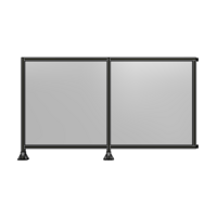 DOUBLE PANEL-LEGS ON LEFT AND CENTER WITH HINGES 1400MM X 2400MM  1/4&quot; POLYCARBONATE, ASSEMBLED