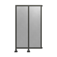 DOUBLE PANEL-LEGS ON LEFT AND CENTER WITH HINGES 2135MM X 1200MM  1&quot; MESH, FULLY ASSEMBLED