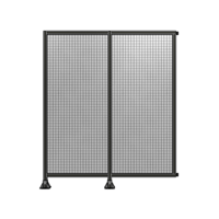 DOUBLE PANEL-LEGS ON LEFT AND CENTER WITH HINGES 2135MM X 1800MM  1&quot; MESH, FULLY ASSEMBLED