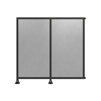 DOUBLE PANEL-LEGS ON LEFT AND CENTER WITH HINGES 2135MM X  2200MM  1&quot; MESH, FULLY ASSEMBLED