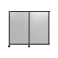 DOUBLE PANEL-LEGS ON LEFT AND CENTER WITH HINGES 2135MM X 2400MM  1/4&quot; POLYCARBONATE, ASSEMBLED