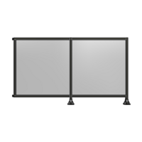 DOUBLE PANEL-LEGS ON RIGHT AND CENTER WITH HINGES 1400MM X 2400MM  1/4&quot; POLYCARBONATE, ASSEMBLED