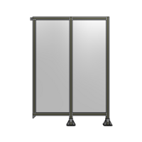 DOUBLE PANEL-LEGS ON RIGHT AND CENTER, TIE PLATE ON LEFT 1700MM X 1200MM  1/4&quot; POLYCARBONATE, AS KIT