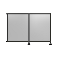 DOUBLE PANEL-LEGS ON RIGHT AND CENTER WITH HINGES 1700MM X 2400MM  1/4&quot; POLYCARBONATE, ASSEMBLED