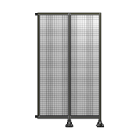 DOUBLE PANEL-LEGS ON RIGHT AND CENTER WITH HINGES 2135MM X 1200MM  1&quot; MESH, FULLY ASSEMBLED