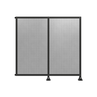 DOUBLE PANEL-LEGS ON RIGHT AND CENTER WITH HINGES 2135MM X  2200MM  1&quot; MESH, FULLY ASSEMBLED