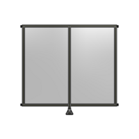 DOUBLE PANEL-LEG IN CENTER AND HINGE CONNECTORS 1700MM X 1800MM  1/4&quot; POLYCARBONATE, AS A KIT