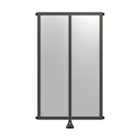 DOUBLE PANEL-LEG IN CENTER AND HINGE CONNECTORS 2135MM X 1200MM  1/4&quot; POLYCARBONATE, ASSEMBLED