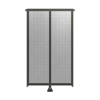 DOUBLE PANEL-LEG IN CENTER AND TIE PLATE CONNECTORS 2135MM X 1200MM  1&quot; MESH, FULLY ASSEMBLED