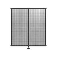 DOUBLE PANEL-LEG IN CENTER AND HINGE CONNECTORS 2135MM X 1800MM  1&quot; MESH, FULLY ASSEMBLED