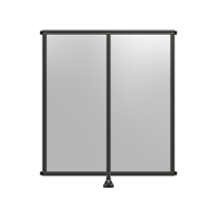 DOUBLE PANEL-LEG IN CENTER AND HINGE CONNECTORS 2135MM X 1800MM  1/4&quot; POLYCARBONATE, ASSEMBLED