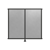 DOUBLE PANEL-LEG IN CENTER AND HINGE CONNECTORS 2135MM X  2200MM  1&quot; MESH, FULLY ASSEMBLED