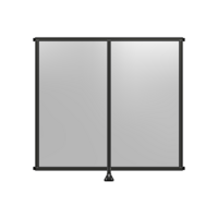 DOUBLE PANEL-LEG IN CENTER AND HINGE CONNECTORS 2135MM X  2200MM  1/4&quot; POLYCARBONATE, AS A KIT