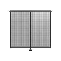DOUBLE PANEL-LEG IN CENTER AND TIE PLATE CONNECTORS 2135MM X  2200MM  1&quot; MESH, FULLY ASSEMBLED